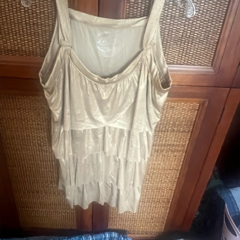 Gold shimmering top